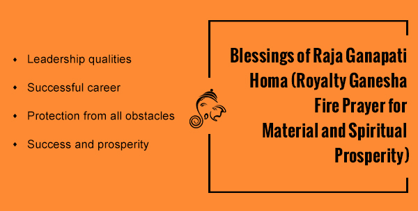Blessings of Raja Ganapati Homa
